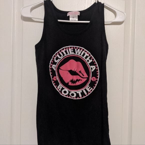 Women's Juniors XL Cutie with a Bootie Tank Top - Picture 2 of 6
